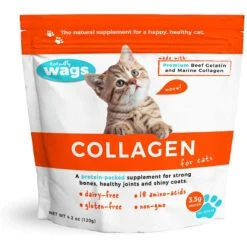 Totally Wags Collagen Cat Supplement, 4.2-oz Bag