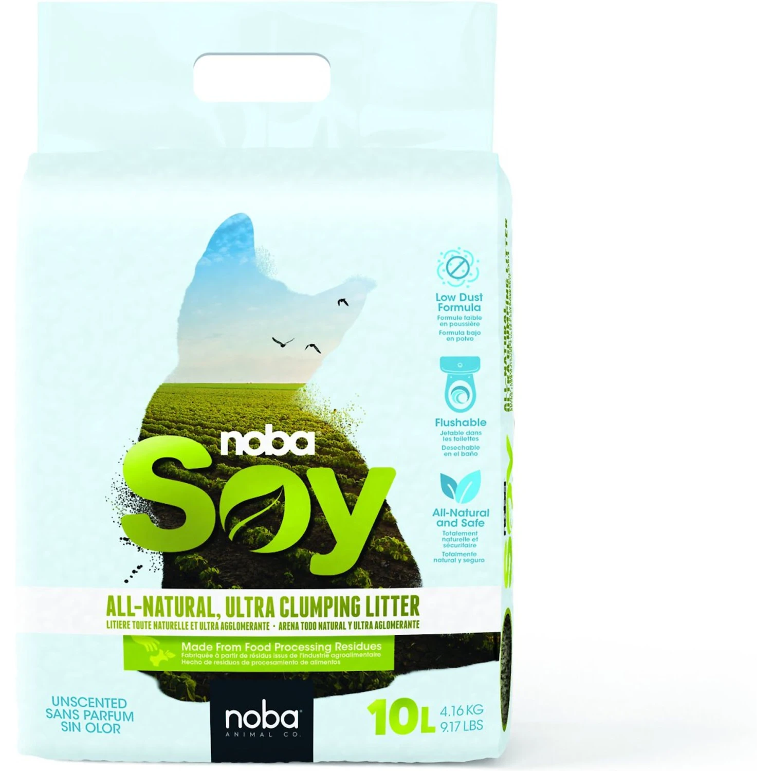 Noba Soy Ultra Clumping Cat Litter, 10-L Bag 3 Noba Soy Ultra Clumping Cat Litter, 10-L Bag