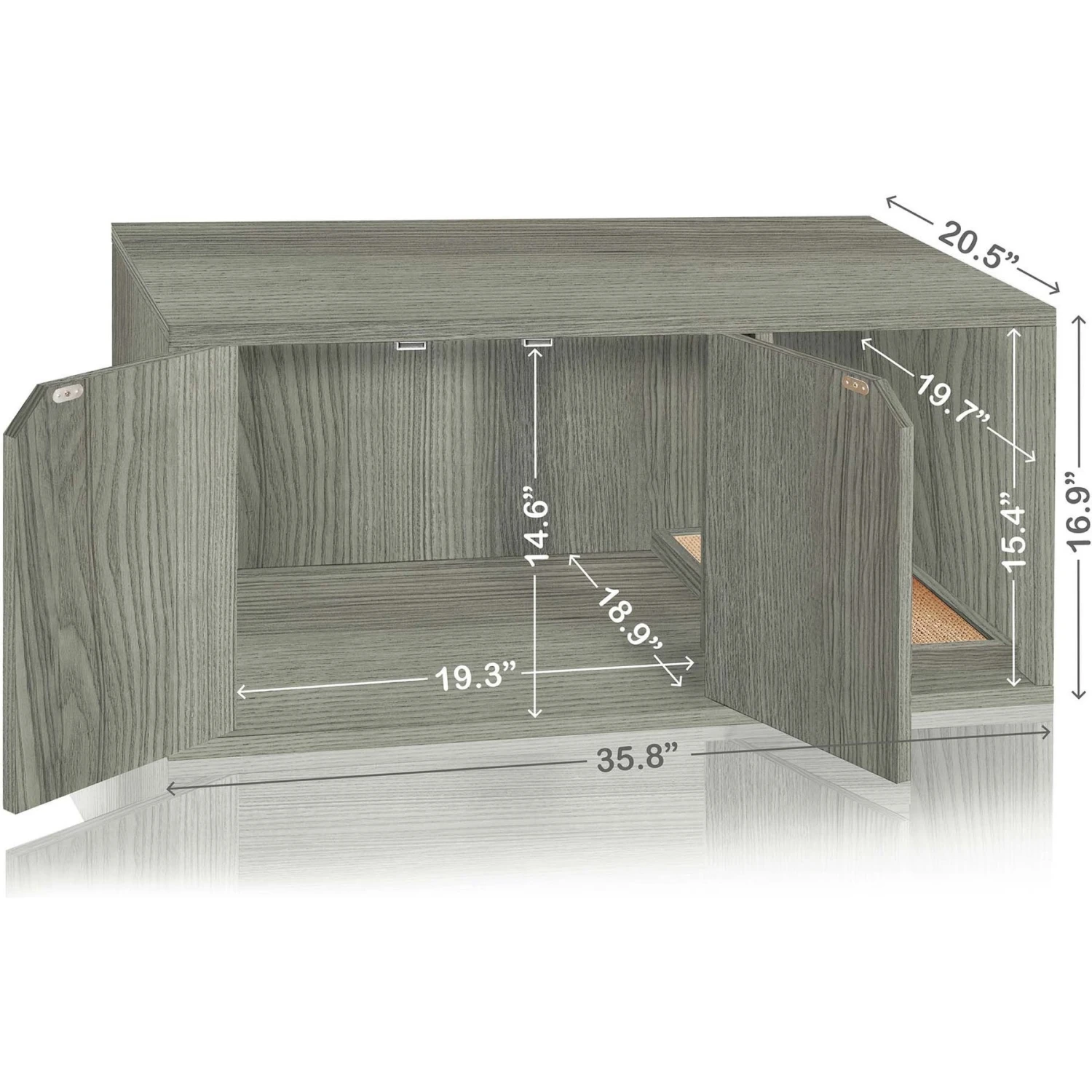 Way Basics ZBoard Paperboard Modern Enclosed Cat Litter Box 4 Way Basics ZBoard Paperboard Modern Enclosed Cat Litter Box - Image 2