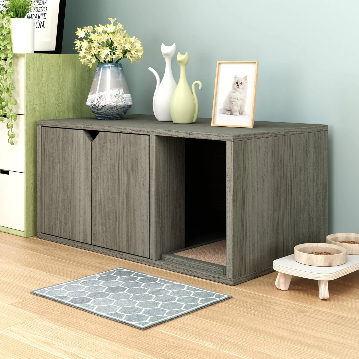 Way Basics ZBoard Paperboard Modern Enclosed Cat Litter Box 5 Way Basics ZBoard Paperboard Modern Enclosed Cat Litter Box - Image 3