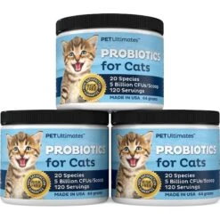 Pet Ultimates Probiotics Cat Supplement, 1.55-oz Jar 12 Pet Ultimates Probiotics Cat Supplement, 1.55-oz Jar -Trixie || Catit || Nature's Miracle Shop 280761 PT4. AC SS1800 V1616164303
