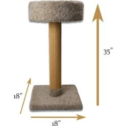 Royal Cat Boutique 35-in Cat Scratching Post, Neutral 10 Royal Cat Boutique 35-in Cat Scratching Post, Neutral -Trixie || Catit || Nature's Miracle Shop 284934 PT3. AC SS1800 V1628557320