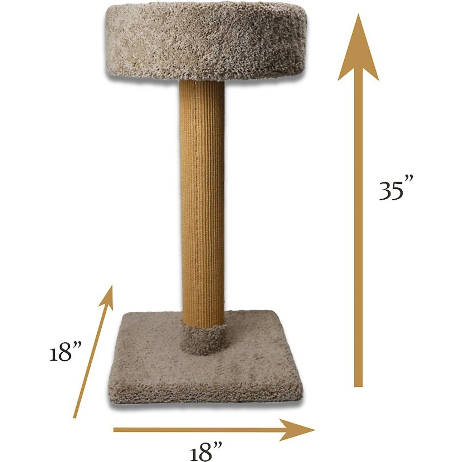 Royal Cat Boutique 35-in Cat Scratching Post, Neutral 6 Royal Cat Boutique 35-in Cat Scratching Post, Neutral - Image 4