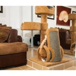 Royal Cat Boutique NANI-2 41-in Carpet Cat Tree, Neutral -Trixie || Catit || Nature's Miracle Shop 284942 PT7. AC SS1800 V1618963654