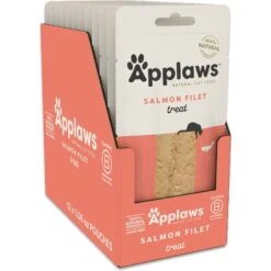 Applaws Loin Salmon Filet Grain-Free Cat Treats, 1.06-oz Loin, Case Of 12
