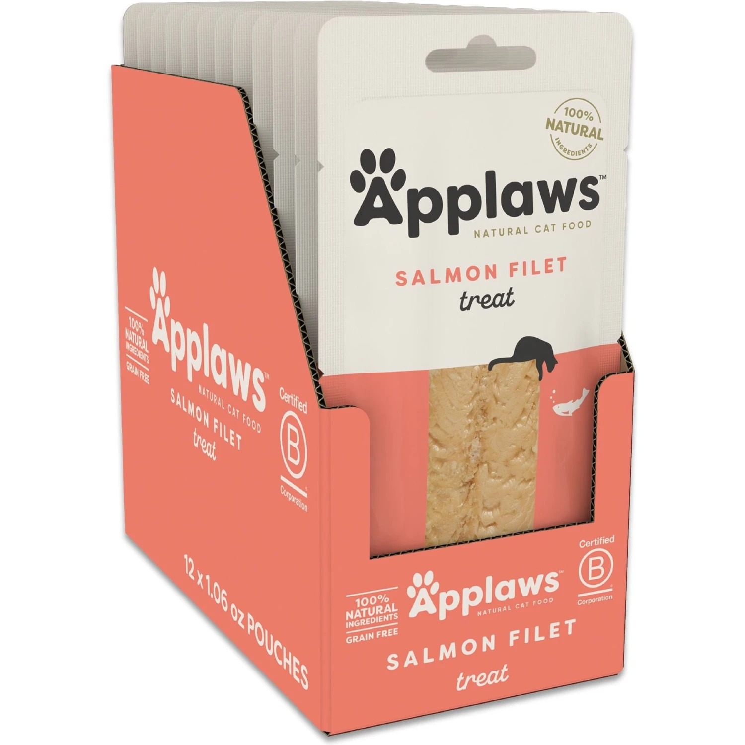 Applaws Loin Salmon Filet Grain-Free Cat Treats, 1.06-oz Loin, Case Of 12 3 Applaws Loin Salmon Filet Grain-Free Cat Treats, 1.06-oz Loin, Case Of 12