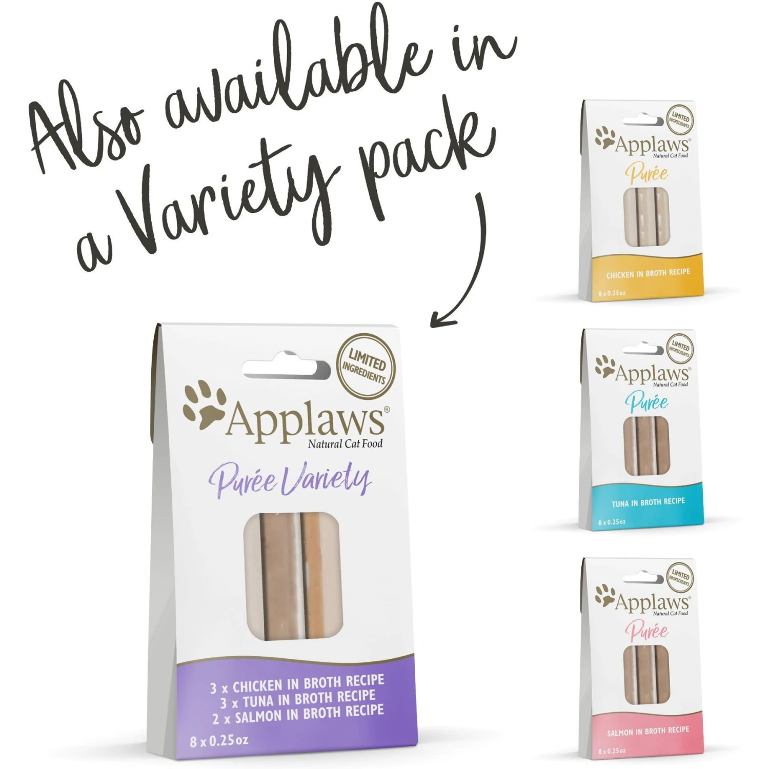 Applaws Purée Chicken Grain-Free Lickable Cat Treats, 8 Count, 0.25oz Pouch, Case Of 10 8 Applaws Purée Chicken Grain-Free Lickable Cat Treats, 8 Count, 0.25oz Pouch, Case Of 10 - Image 6