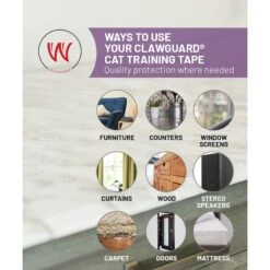 CLAWGUARD Cat Training Tape -Trixie || Catit || Nature's Miracle Shop 286612 PT6. AC SS1800 V1657656584