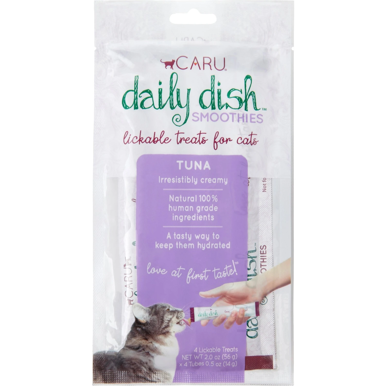Caru Daily Dish Smoothies Tuna Flavored Lickable Cat Treats 3 Caru Daily Dish Smoothies Tuna Flavored Lickable Cat Treats