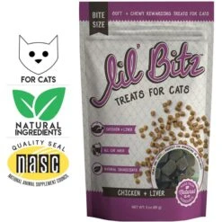 Lil' Bitz Chicken & Liver Cat Treats 16 Lil' Bitz Chicken & Liver Cat Treats -Trixie || Catit || Nature's Miracle Shop 294929 PT6. AC SS1800 V1686858138