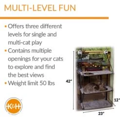 K&H Pet Products EZ Mount Triple Stack Cat Furniture -Trixie || Catit || Nature's Miracle Shop 296493 PT1. AC SS1800 V1627952490