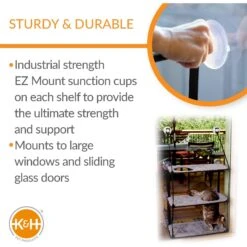 K&H Pet Products EZ Mount Triple Stack Cat Furniture -Trixie || Catit || Nature's Miracle Shop 296493 PT2. AC SS1800 V1627946224