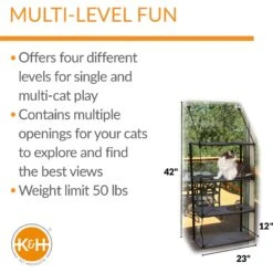 K&H Pet Products EZ Mount Quad Stack Cat Furniture 11 K&H Pet Products EZ Mount Quad Stack Cat Furniture -Trixie || Catit || Nature's Miracle Shop 296495 PT1. AC SS1800 V1627946888