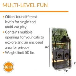 K&H Pet Products EZ Mount Townhouse Cat Furniture -Trixie || Catit || Nature's Miracle Shop 296497 PT1. AC SS1800 V1627948874