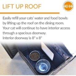 K&H Pet Products Heated Two-Story Kitty House -Trixie || Catit || Nature's Miracle Shop 296500 PT2. AC SS1800 V1635449783