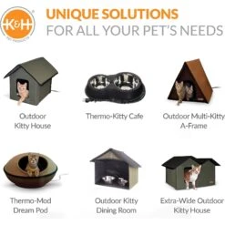 K&H Pet Products Heated Two-Story Kitty House -Trixie || Catit || Nature's Miracle Shop 296500 PT8. AC SS1800 V1627946291