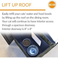 K&H Pet Products Unheated Two-Story Kitty House -Trixie || Catit || Nature's Miracle Shop 296502 PT2. AC SS1800 V1635440481