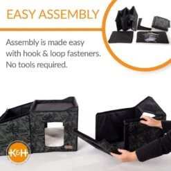 K&H Pet Products Unheated Two-Story Kitty House -Trixie || Catit || Nature's Miracle Shop 296502 PT4. AC SS1800 V1635455492