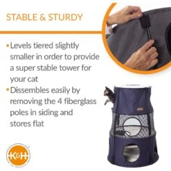 K&H Pet Products Kitty Tower Cat Furniture -Trixie || Catit || Nature's Miracle Shop 296510 PT4. AC SS1800 V1627947379