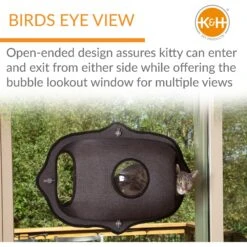 K&H Pet Products EZ Mount Bubble Pod Cat Window Perch -Trixie || Catit || Nature's Miracle Shop 296522 PT2. AC SS1800 V1628200626