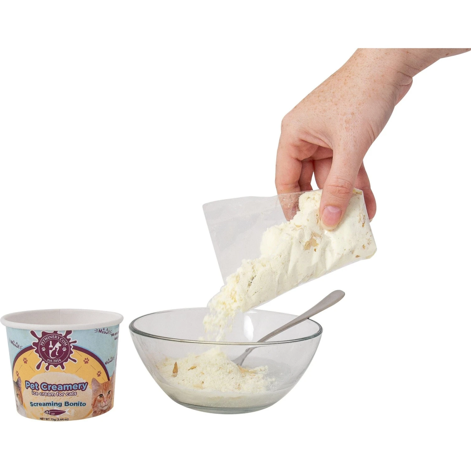 Pet Winery Pet Creamery Screaming Bonito Cat Lickable Treat, 2.64-oz Container 6 Pet Winery Pet Creamery Screaming Bonito Cat Lickable Treat, 2.64-oz Container - Image 4