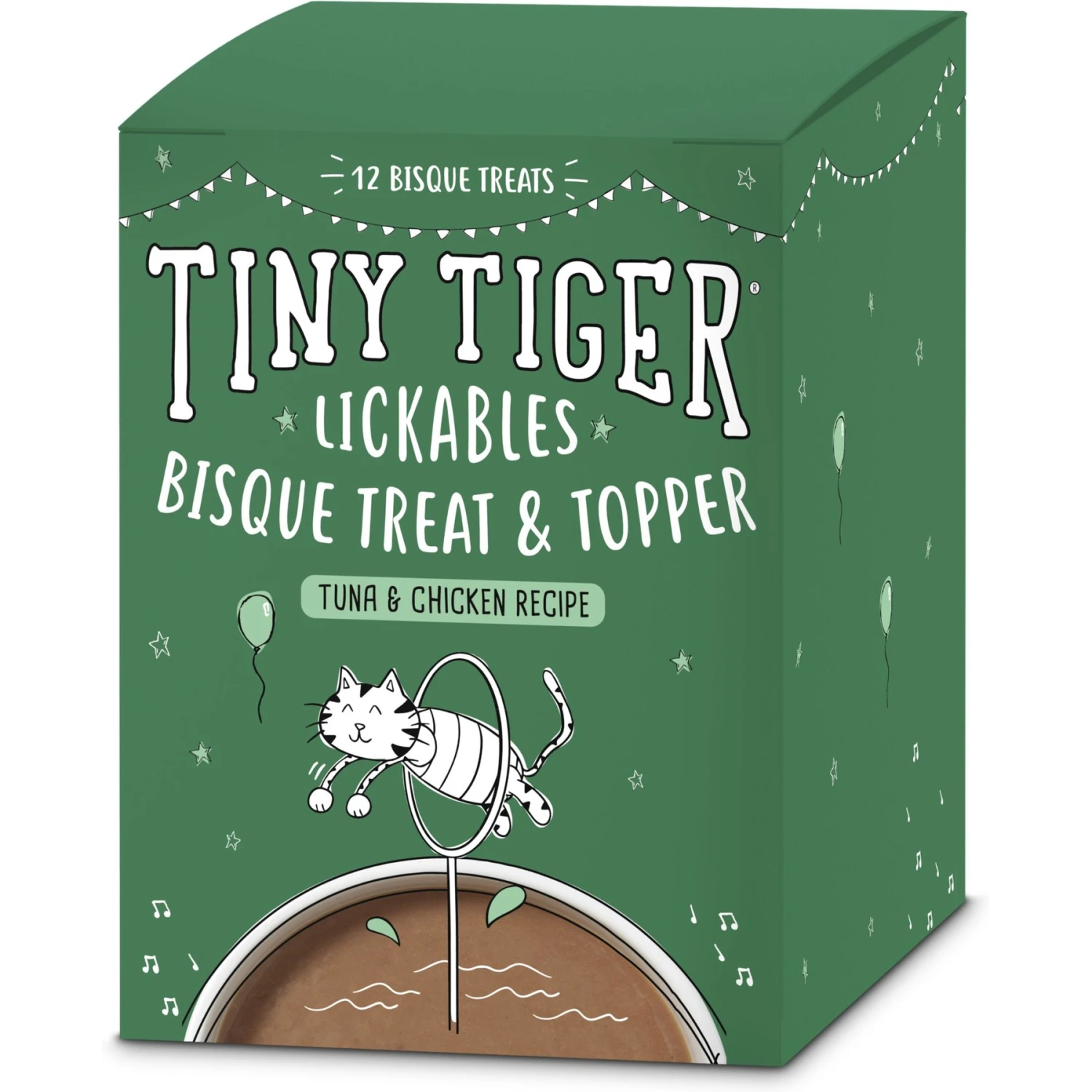 Tiny Tiger Lickables, Tuna & Chicken Recipe, Bisque Cat Treat & Topper 8 Tiny Tiger Lickables, Tuna & Chicken Recipe, Bisque Cat Treat & Topper - Image 6