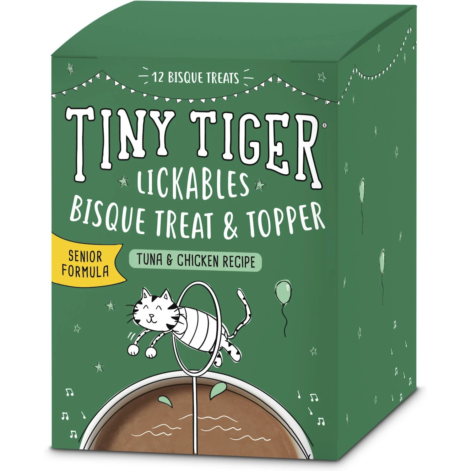 Tiny Tiger Lickables, Senior Formula, Tuna & Chicken Recipe, Bisque Cat Treat & Topper 10 Tiny Tiger Lickables, Senior Formula, Tuna & Chicken Recipe, Bisque Cat Treat & Topper - Image 8