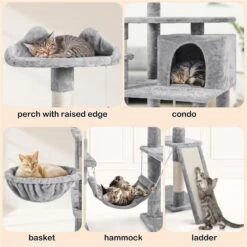 Yaheetech 70-in Cat Tree Condo 13 Yaheetech 70-in Cat Tree Condo -Trixie || Catit || Nature's Miracle Shop 306497 PT2. AC SS1800 V1661275505