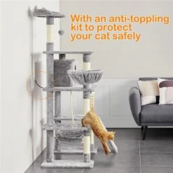 Yaheetech 70-in Cat Tree Condo 19 Yaheetech 70-in Cat Tree Condo -Trixie || Catit || Nature's Miracle Shop 306497 PT8. AC SS1800 V1661272195