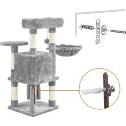 Yaheetech Professional 42-in Cat Tree 19 Yaheetech Professional 42-in Cat Tree -Trixie || Catit || Nature's Miracle Shop 306500 PT8. AC SS1800 V1624374149