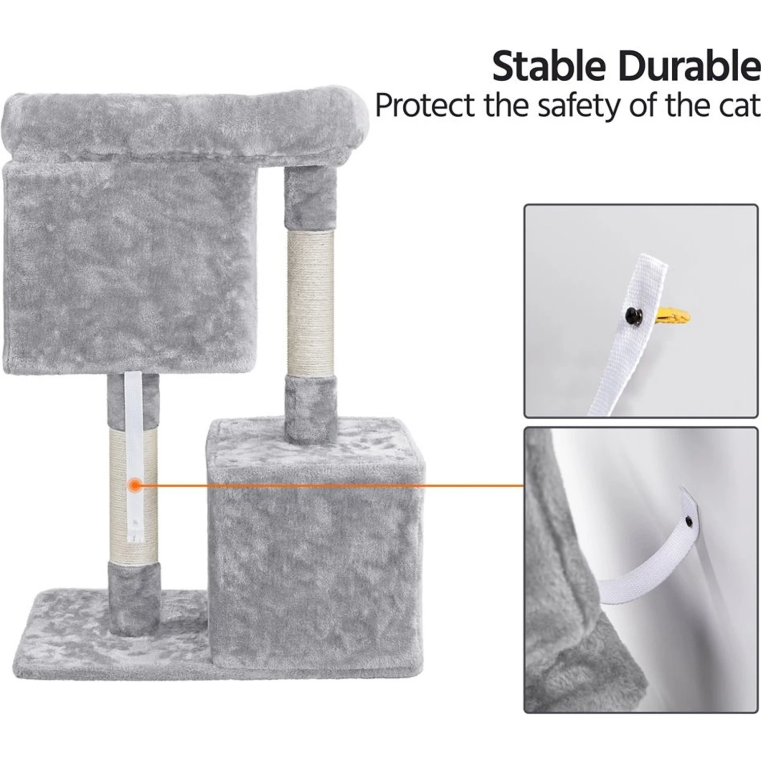 Yaheetech 33.5-in Plush Cat Tree 10 Yaheetech 33.5-in Plush Cat Tree - Image 8