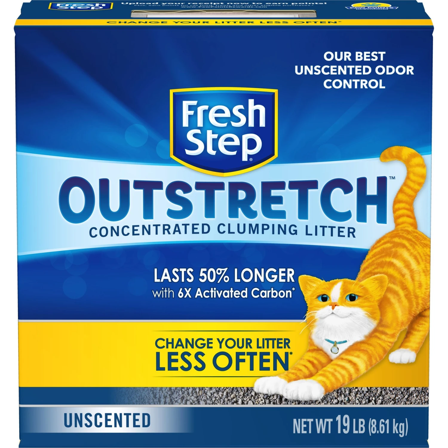 Fresh Step Outstretch Concentrated Unscented Clumping Clay Cat Litter, 19-lb Box 3 Fresh Step Outstretch Concentrated Unscented Clumping Clay Cat Litter, 19-lb Box