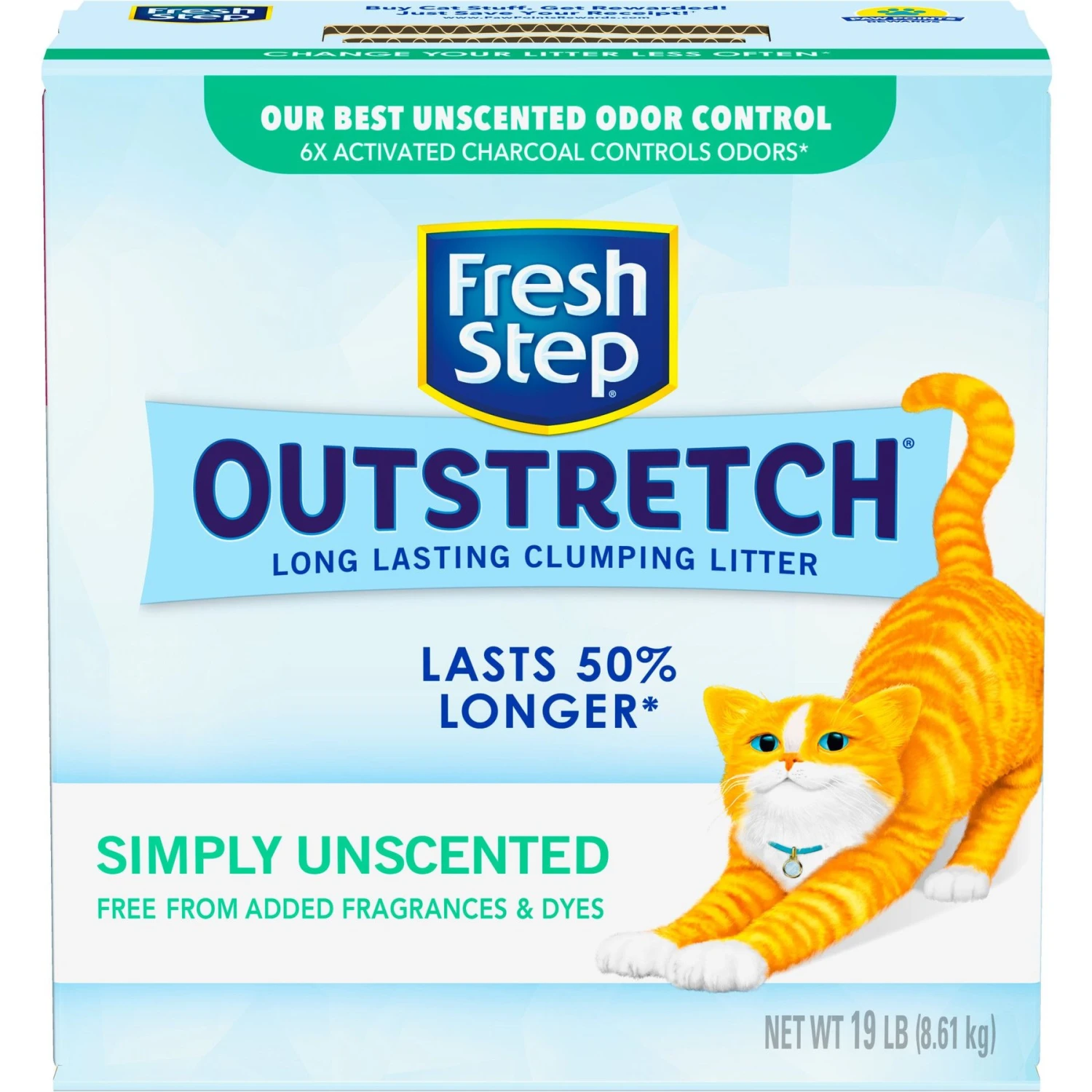 Fresh Step Outstretch Concentrated Unscented Clumping Clay Cat Litter, 19-lb Box 9 Fresh Step Outstretch Concentrated Unscented Clumping Clay Cat Litter, 19-lb Box - Image 7