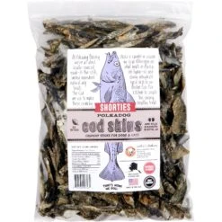 Polkadog Cod Skin Shorties Dehydrated Dog & Cat Treats, 2-lb Bag