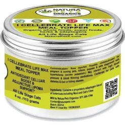 Natura Petz Organics I CELLEBRATE LIFE MAX MEAL TOPPER- Antioxidant Cellular Boost + Adjunctive Lipoma Support* Cat Supplement -Trixie || Catit || Nature's Miracle Shop 314171 PT2. AC SS1800 V1692644302