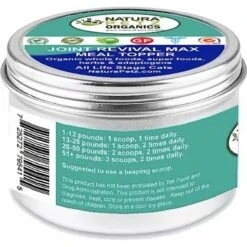 Natura Petz Organics JOINT REVIVAL MAX MASTER BLEND MEAL TOPPER* Neuro Muscular Hip & Joint Support* Cat Supplement -Trixie || Catit || Nature's Miracle Shop 314179 PT2. AC SS1800 V1692646332