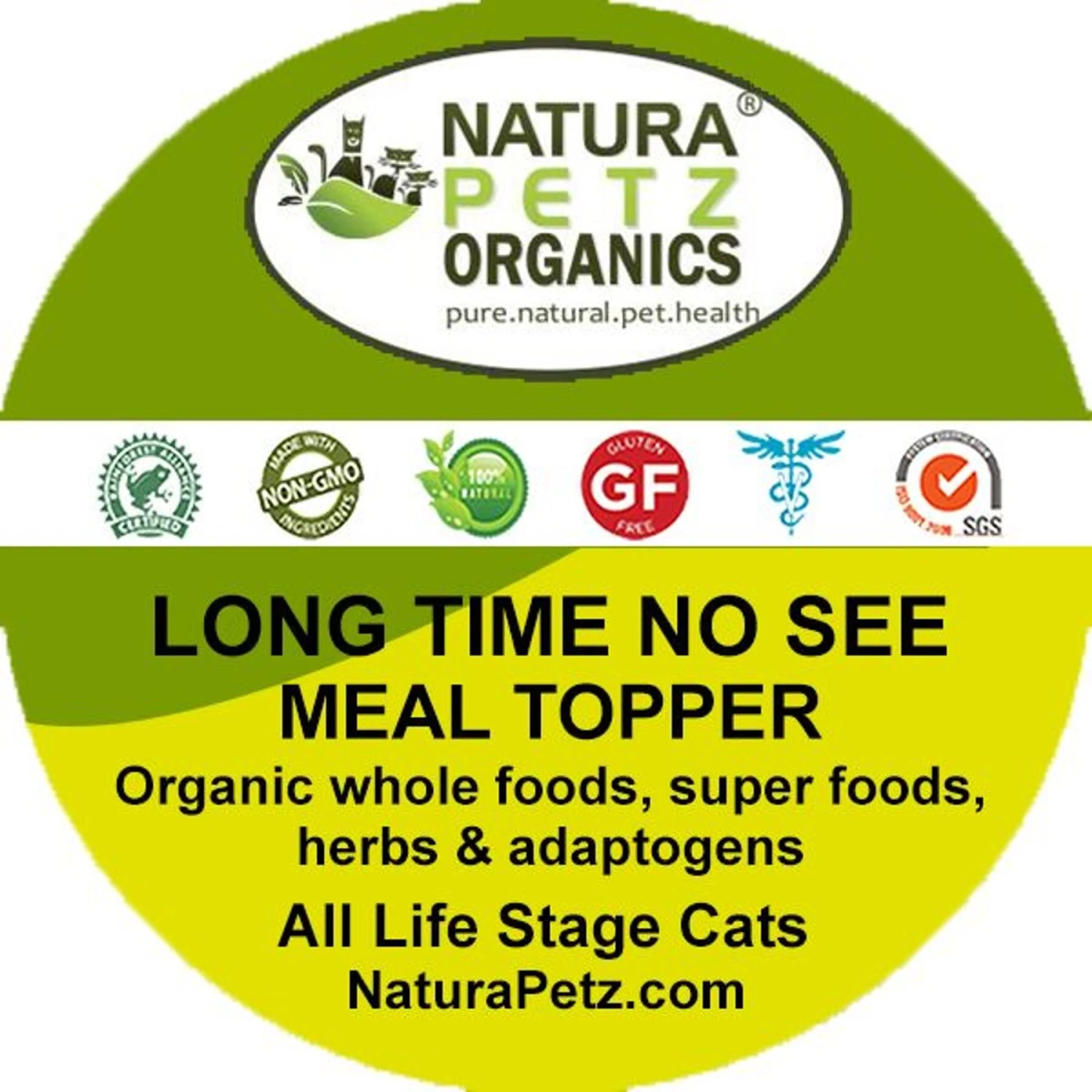 Natura Petz Organics LONG TIME NO SEE MEAL TOPPER* Vision & Ocular Health Support* Cat Supplement 3 Natura Petz Organics LONG TIME NO SEE MEAL TOPPER* Vision & Ocular Health Support* Cat Supplement - Image 2