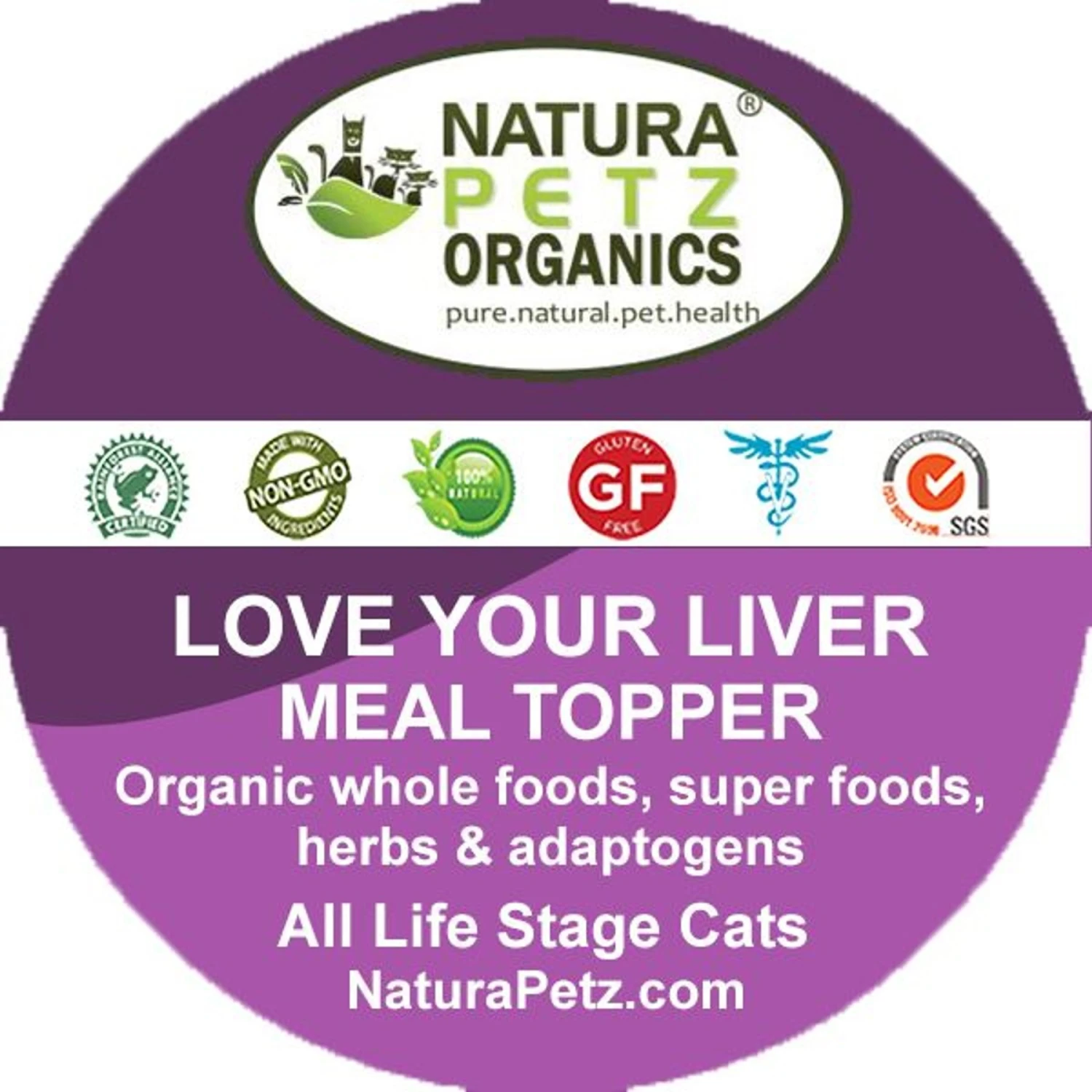 Natura Petz Organics LOVE YOUR LIVER MEAL TOPPER Liver, Kidney, Gall Bladder & Digestive Support Cat Supplement 4 Natura Petz Organics LOVE YOUR LIVER MEAL TOPPER Liver, Kidney, Gall Bladder & Digestive Support Cat Supplement - Image 2