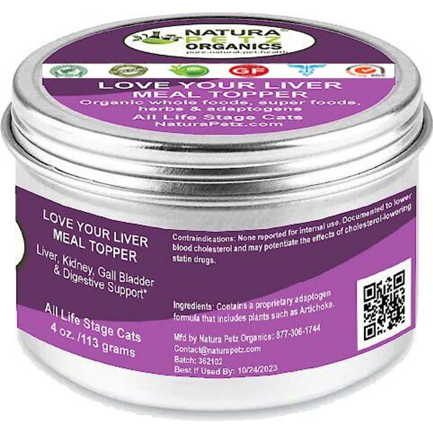 Natura Petz Organics LOVE YOUR LIVER MEAL TOPPER Liver, Kidney, Gall Bladder & Digestive Support Cat Supplement 6 Natura Petz Organics LOVE YOUR LIVER MEAL TOPPER Liver, Kidney, Gall Bladder & Digestive Support Cat Supplement - Image 4