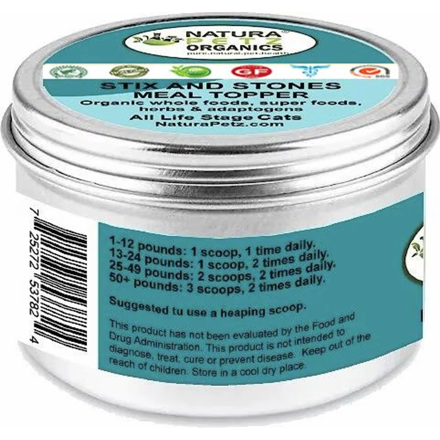 Natura Petz Organics STIX AND STONES MEAL TOPPER* Kidney, Urinary Tract Infection & Stone Support* Cat Supplement 5 Natura Petz Organics STIX AND STONES MEAL TOPPER* Kidney, Urinary Tract Infection & Stone Support* Cat Supplement - Image 3
