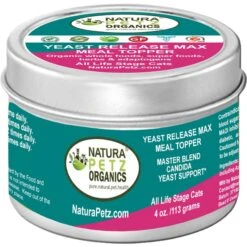 Natura Petz Organics YEAST RELEASE MAX MEAL TOPPER* Master Blend Candida Yeast Defense Support* Cat Supplement