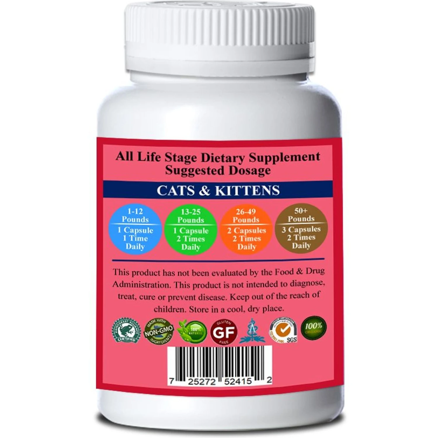 Natura Petz Organics Cell Super Hero Cat Supplement, 150 Count 4 Natura Petz Organics Cell Super Hero Cat Supplement, 150 Count - Image 2