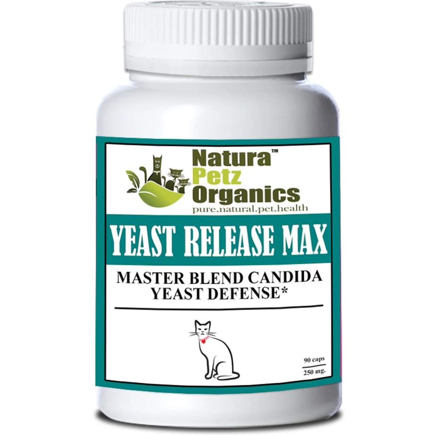Natura Petz Organics YEAST RELEASE MAX * Master Blend Candida Yeast Defense Support* Cat Supplement 3 Natura Petz Organics YEAST RELEASE MAX * Master Blend Candida Yeast Defense Support* Cat Supplement