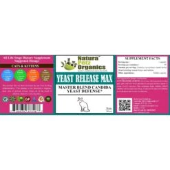 Natura Petz Organics YEAST RELEASE MAX * Master Blend Candida Yeast Defense Support* Cat Supplement 8 Natura Petz Organics YEAST RELEASE MAX * Master Blend Candida Yeast Defense Support* Cat Supplement -Trixie || Catit || Nature's Miracle Shop 314450 PT2. AC SS1800 V1692035397