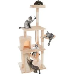 Pet Adobe 4-Tier 61.5-in Cat Tree & Condo