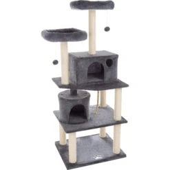 Pet Adobe 5-Tier 58.5-in Cat Tree & Condo -Trixie || Catit || Nature's Miracle Shop 314985 PT6. AC SS1800 V1626392072