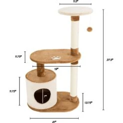Pet Adobe Multi-Level 37.5-in Cat Tree & Condo -Trixie || Catit || Nature's Miracle Shop 315008 PT1. AC SS1800 V1626389796