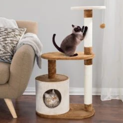 Pet Adobe Multi-Level 37.5-in Cat Tree & Condo -Trixie || Catit || Nature's Miracle Shop 315008 PT3. AC SS1800 V1626398170