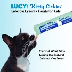 Lucy Pet Products Kitty Lickies Sardine & Tuna Recipe Grain-Free Lickable Cat Treat, 0.5-oz Tube, 4 Count -Trixie || Catit || Nature's Miracle Shop 315377 PT3. AC SS1800 V1626732400