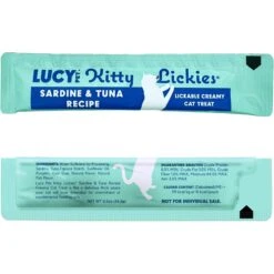 Lucy Pet Products Kitty Lickies Sardine & Tuna Recipe Grain-Free Lickable Cat Treat, 0.5-oz Tube, 4 Count -Trixie || Catit || Nature's Miracle Shop 315377 PT5. AC SS1800 V1626732973